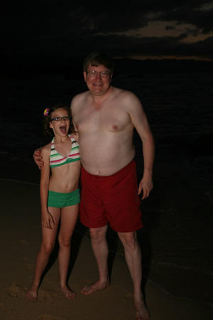 Uncle Steve and Claire have a Night Swim