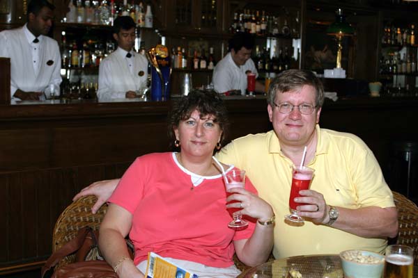 Singapore Slings at the Long Bar