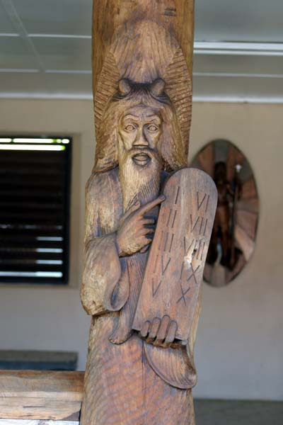 Nuku Hiva Church Sculpture